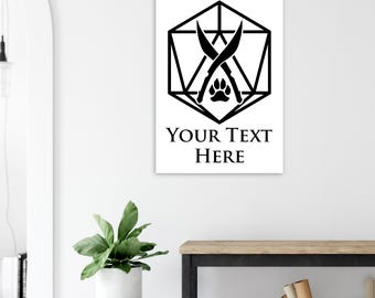 Customizable DND Class Icon Matte Paper Poster