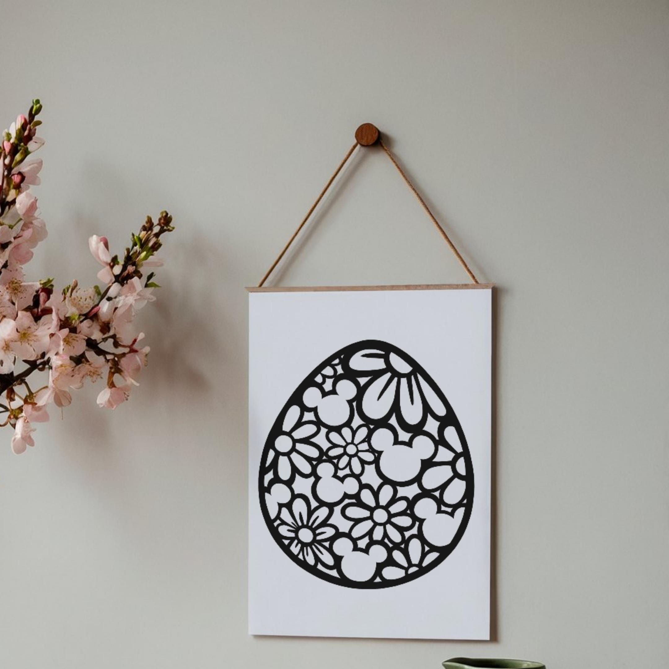 Mickey Easter Egg Spring Design SVG PNG EPS | Mickey Spring Vinyl ...