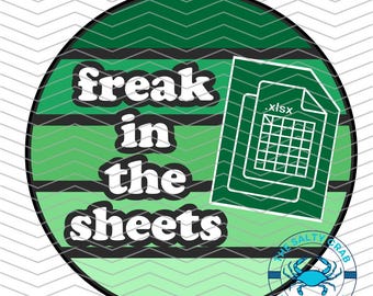 Freak in the Sheets SVG PNG EPS | Microsoft Office-humor | Directe digitale download | Cricut Glowforge | Sticker t-shirthoed digitaal ontwerp