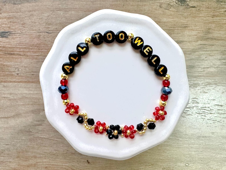 All Too Well friendship bracelet, Swiftie Friendship Bracelet Bild 1