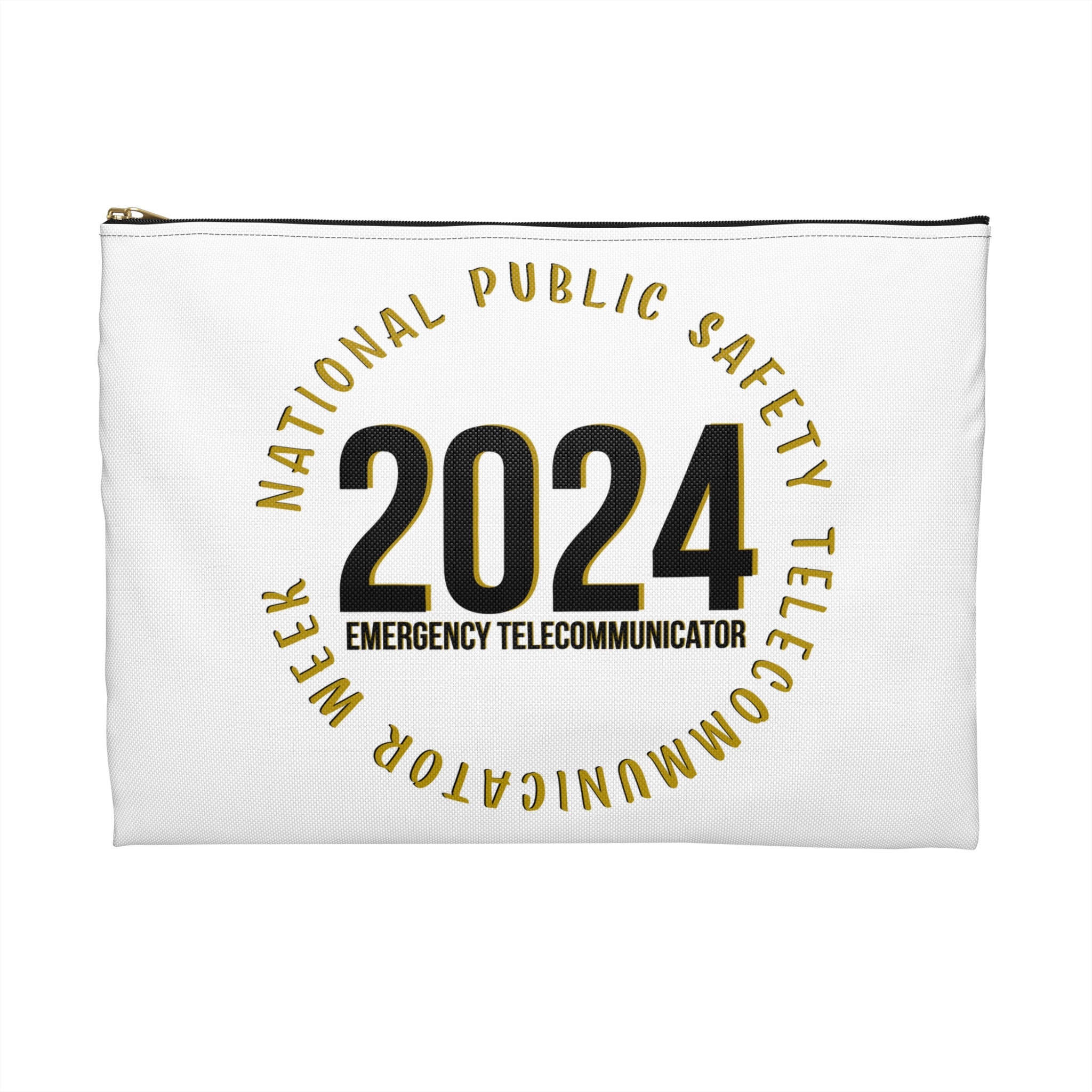 National Public Safety Week 2024 White Accessory Pouch