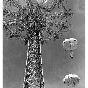 Coney Island Brooklyn Parachute Jump Beach Boardwalk Photo Print Vintage Unusual Unique Picture Wall Picture New York Old Photograph Art