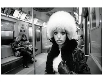 1970s NYC Subway Photo Print: Vintage Manhattan Wall Art