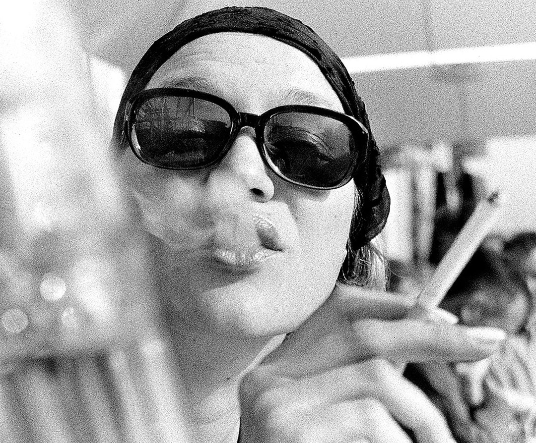 Sexy Lady Smoking 1970s Photo Print Vintage Unusual Unique Wall Picture ...