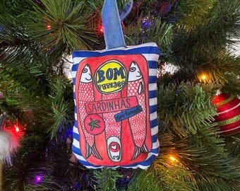 Sardine Tin Ornament