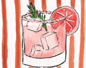 Custom Food and Drink Watercolor Painting