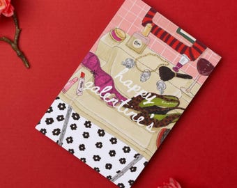 Galentine's Cards, Set of 5