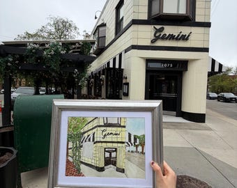 Custom Building/Cityscape Watercolor Painting