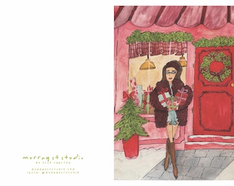 Fashion Illustration Greeting Card