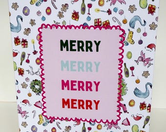 Merry Merry Greeting Card