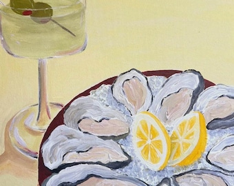 Custom Food and Drink Acrylic Painting