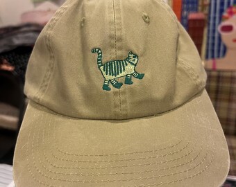Embroidered Cat Hat