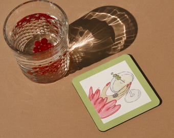 Fancy Gal Coaster Set (4)