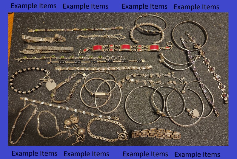 RESELL RESALE 600 Gram Mixed 925 Sterling Silver Jewelry Lot Vintage