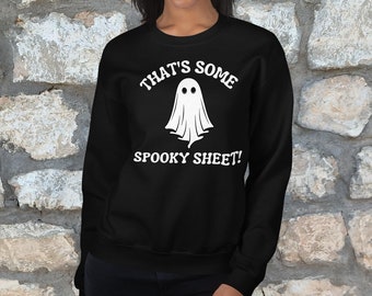Felpa unisex con fantasma di un foglio spettrale
