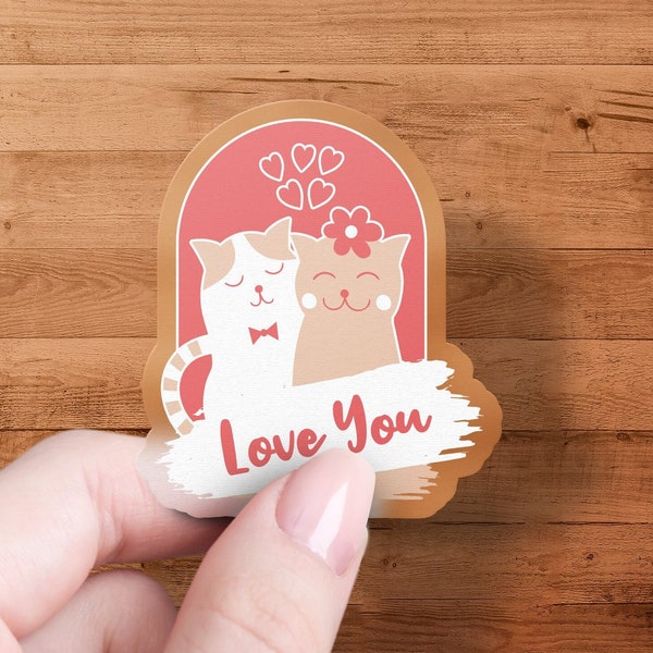 Valentine's from Fur Babies Sticker, Romantic Valentine Day Sticker, Galentine's Waterproof Sticker, Labels for envelope and gift boxes