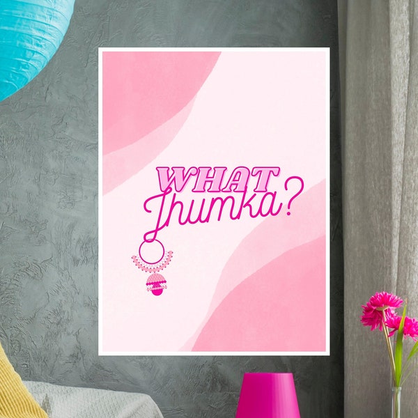 Bollywood Song "What Jhumka" | Bollywood Theme Decor | Bollywood wall art | Indian Song Poster | Bollywood fan gift | Rocky Aur Rani