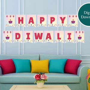 Diwali garland | Diwali banner | Festival of Lights decor | Diwali party supplies | Diwali home decor | Diwali theme party decoration