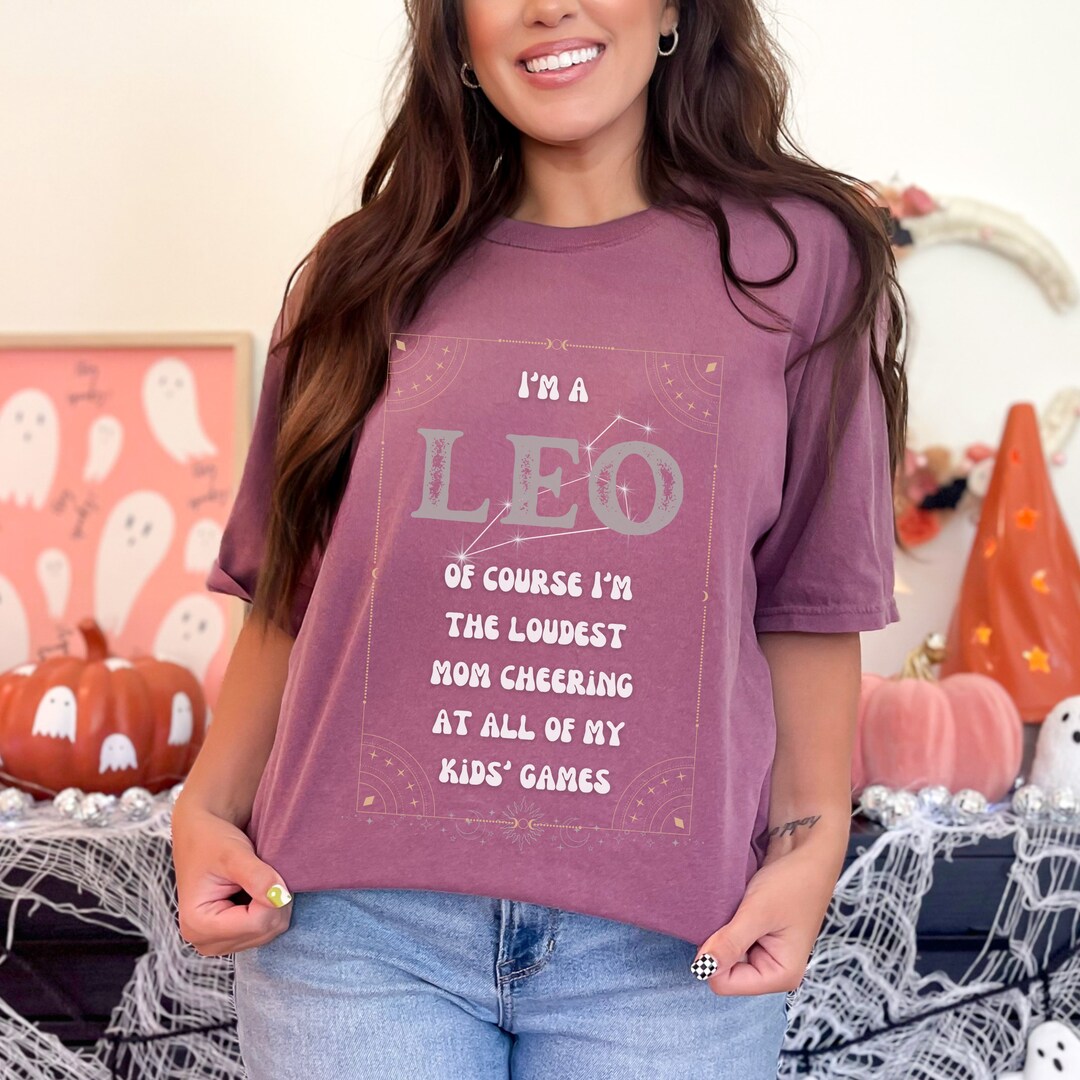 Leo T Shirt Zodiac Round Neck Pink Cotton T-Shirt for Women main image 1