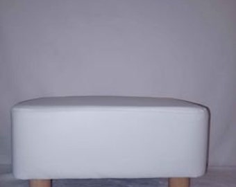 Small Footstool, Fuax Leather Ottoman Footrest,