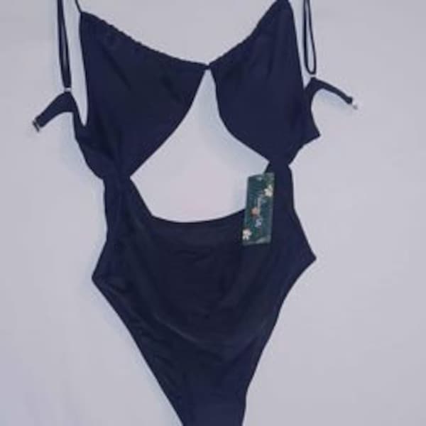 Looming Jelly Cut-Out Tummy Control One Piece Monokini Swimsuit