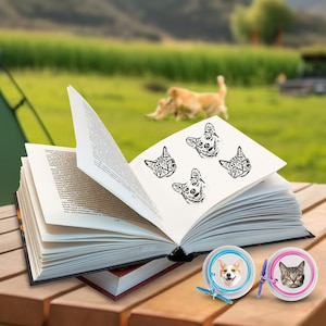 Timbro personalizzato per animali domestici, timbro personalizzato per cani, timbro personalizzato con ritratto di animale domestico, regalo commemorativo per animali domestici, regali per amanti degli animali domestici