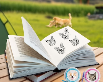 Custom Pet Stamp,Custom Dog Stamp, Customized Pet Portrait Stamp，Pet Memorial Gift，Gifts for Pet Lover