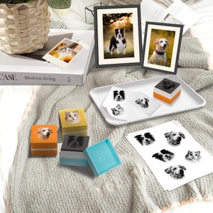 Custom Pet Stamp Self Inking-Personalized dog cat pet stamp-Customized Pet Cat Dog Portrait Stamp-Gifts For Pet Lover