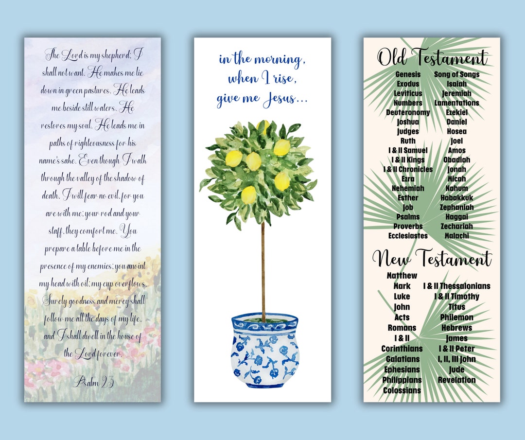 6 Printable Bookmarks | Printable File, Digital Download, Christian ...