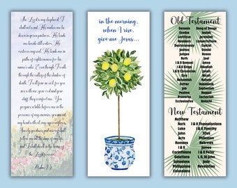 6 segnalibri stampabili / file stampabile, download digitale, segnalibri cristiani, segnalibri delle Scritture, frasi bibliche
