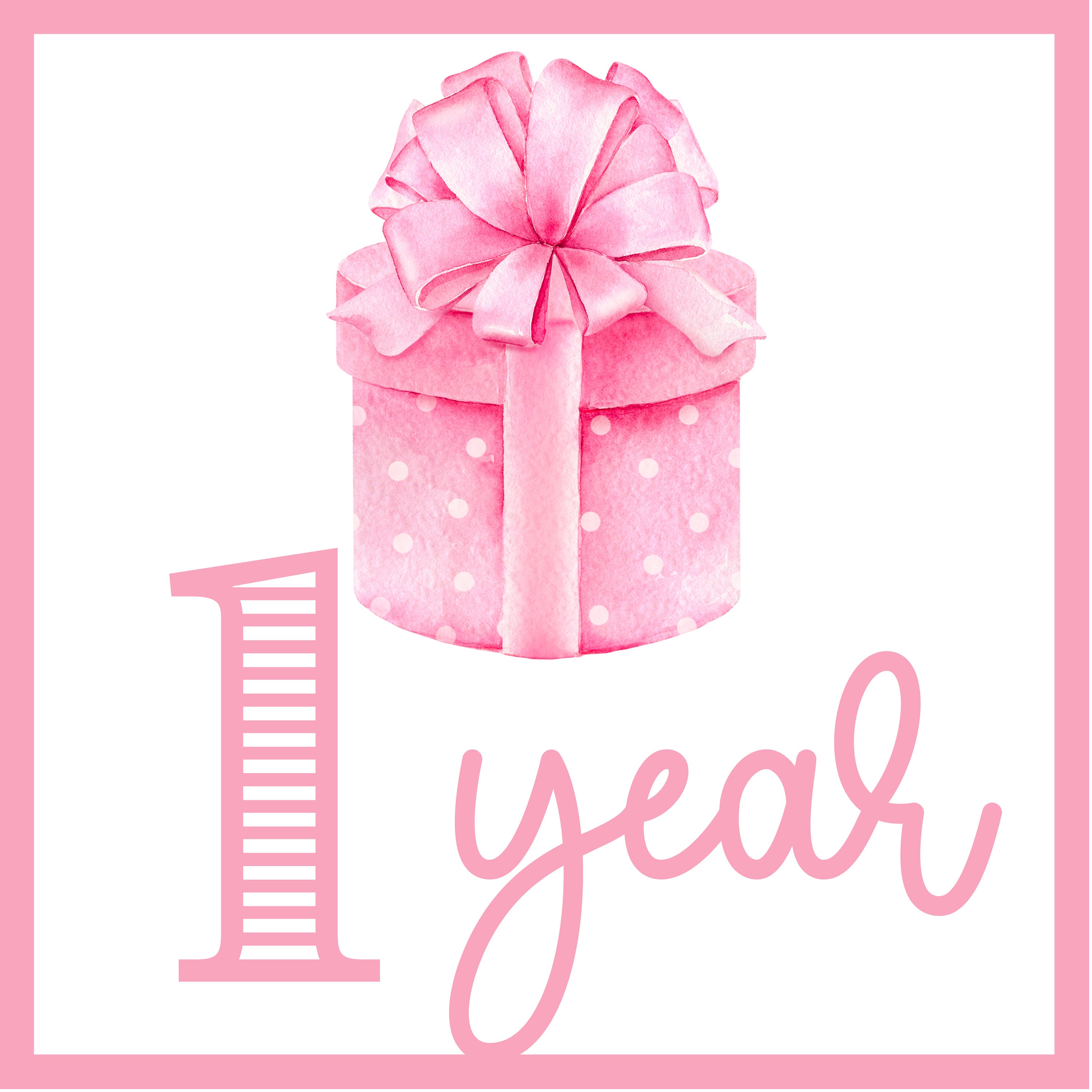 Baby Girl Milestone Cards | Printable File, Digital Download | 13 Cards ...