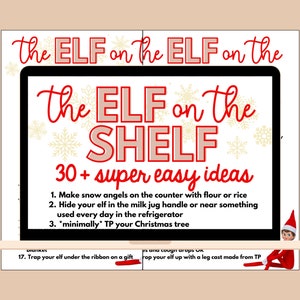 30+ Christmas Elf Ideas | Printable file, digital download | minimal effort or supplies needed