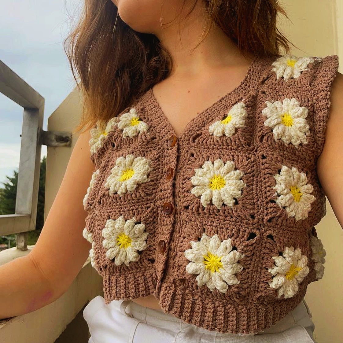 The Daisy Vest Pattern PDF - Etsy