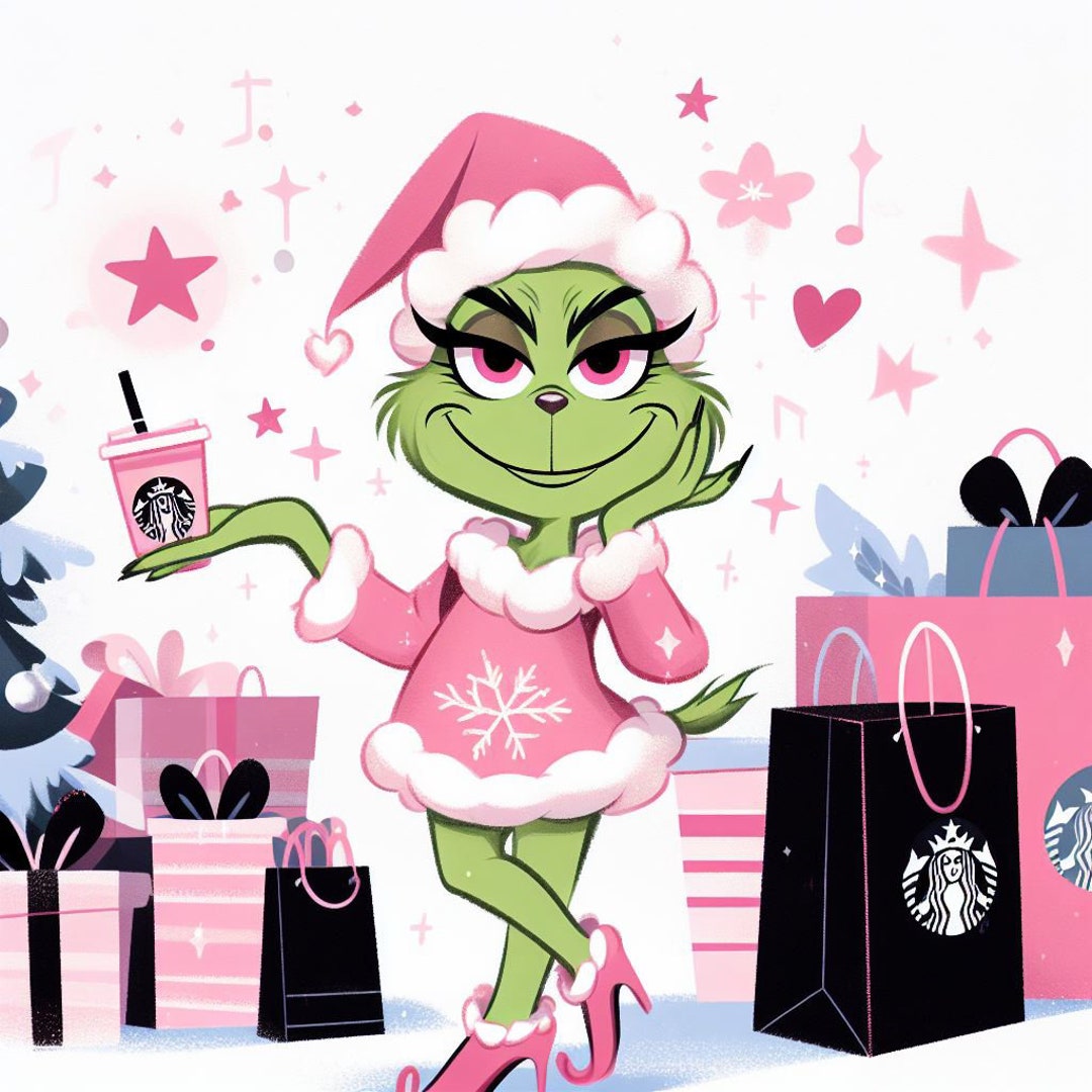 Grinch Pink Girl Christmas - Etsy Canada