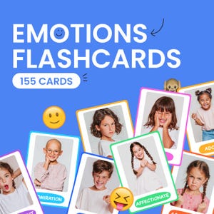 Real Picture Emotions Flashcards Special Ed Autism. 77 Real-Life Photos