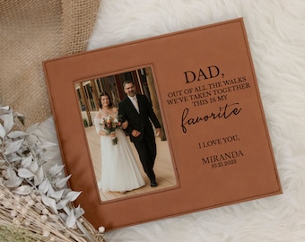 Father of the Bride Gift | Father of the Bride Picture Frame | Gift for Bride's Dad | Wedding Gift for Dad from Daughter | Father Bride Gift