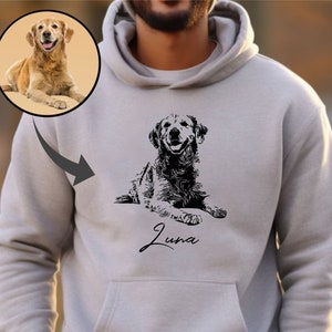 Custom Photo Hoodie, Personalized Hoodie, Gift For Dog Mom, Dog Owner Hoodie, Custom Dog Owner Gift, Custom Pet Photo, Mothers Day Gift