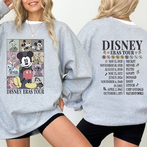 Disney Eras Tour Sweatshirt, Vintage Disney Sweatshirt, Disney Crewneck, Disney Sweatshirt, The Eras Tour Merch, Retro Disney Sweatshirt