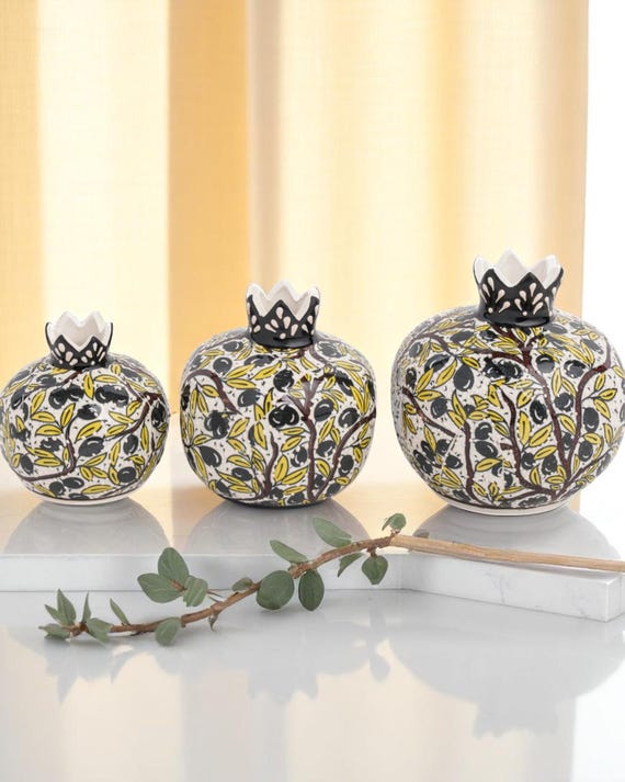 陶磁器 手描き 置物 ショップ ザクロ7 陶磁器 手描き 置物 ザクロ