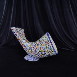 Handmade Ceramic Gramophone Phone Amplifier: Turkish Pottery Speaker