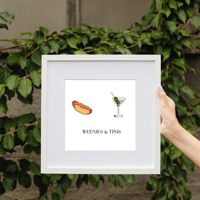 Weenies and Tinis Prints Digital Graphic Prints Etsy