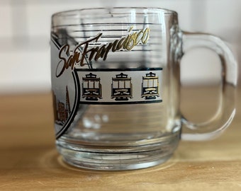 Vintage San Francisco Glass Mug