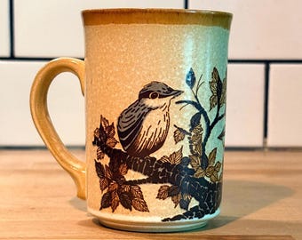 Vintage Ashdale Pottery England Bird Mug