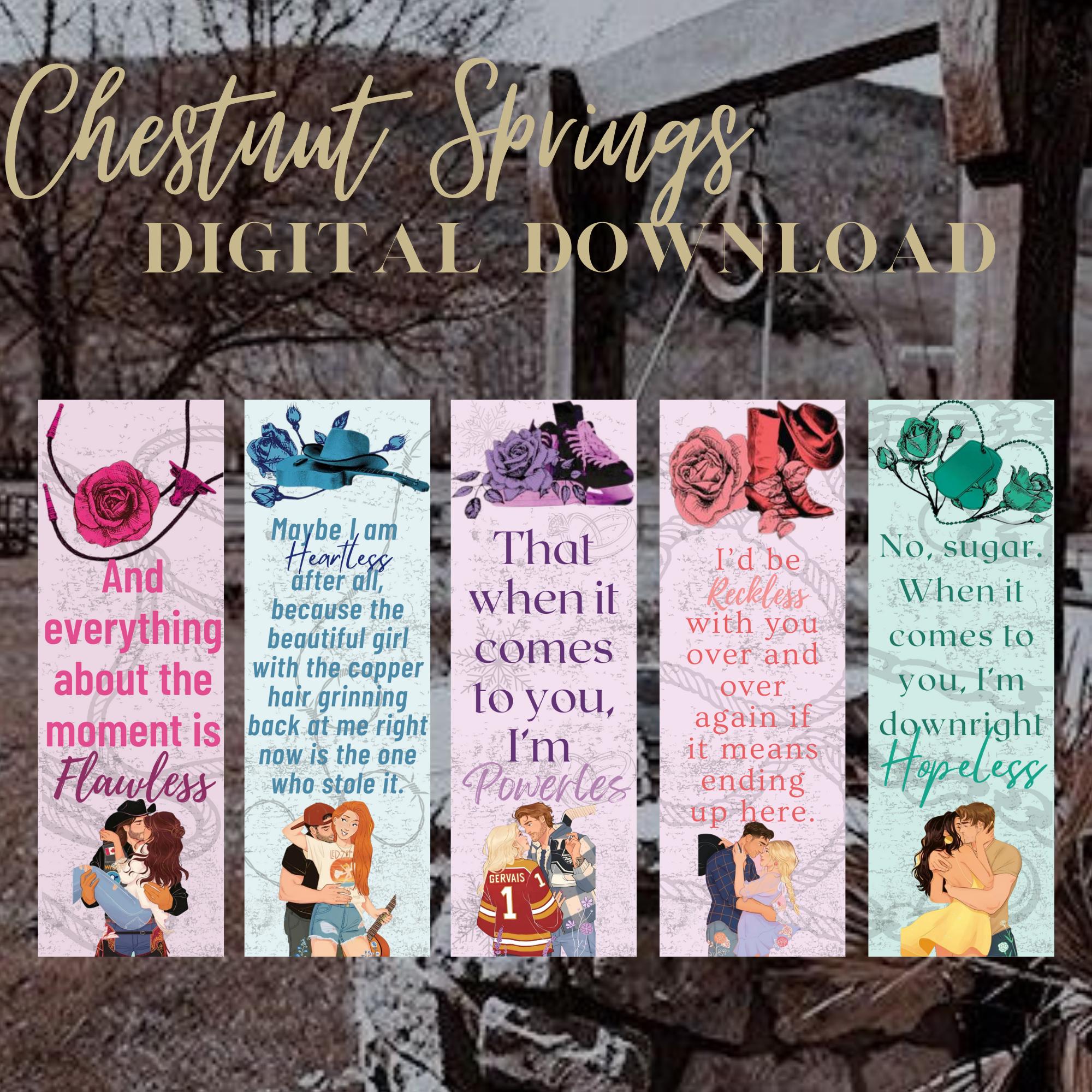 Chestnut Springs Inspired Bookmarks