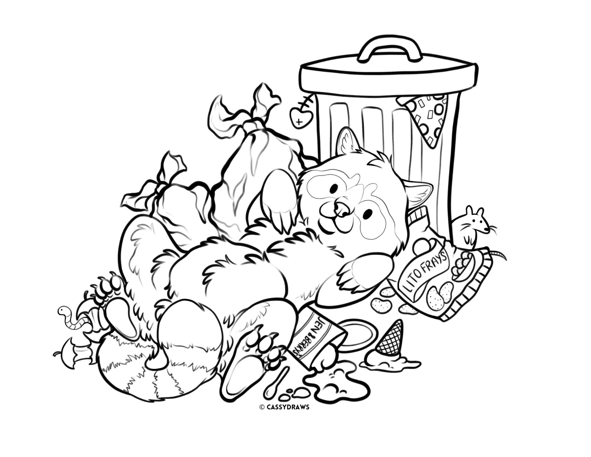 Raccoon Coloring Page Raccoon Printables Coloring Pages - Etsy