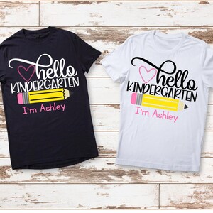 Kindergarten Shirt, Hello Kindergarten Shirt, Back To School Shirt, First Day Of School Outfit, 1st Day Shirt, First Day Of Kindergarten