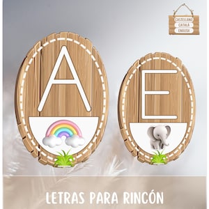 Imprimibles Letras para rincón