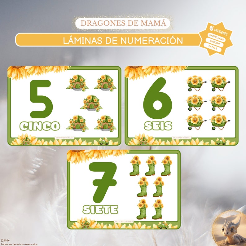 Imprimibles Láminas de Numeración Infantil 1-10 imagen 2