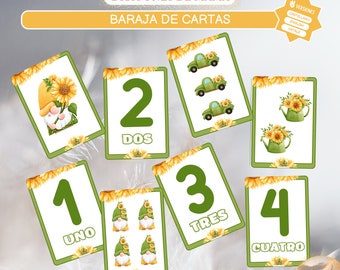 Imprimibles Doble Baraja de Cartas Primavera