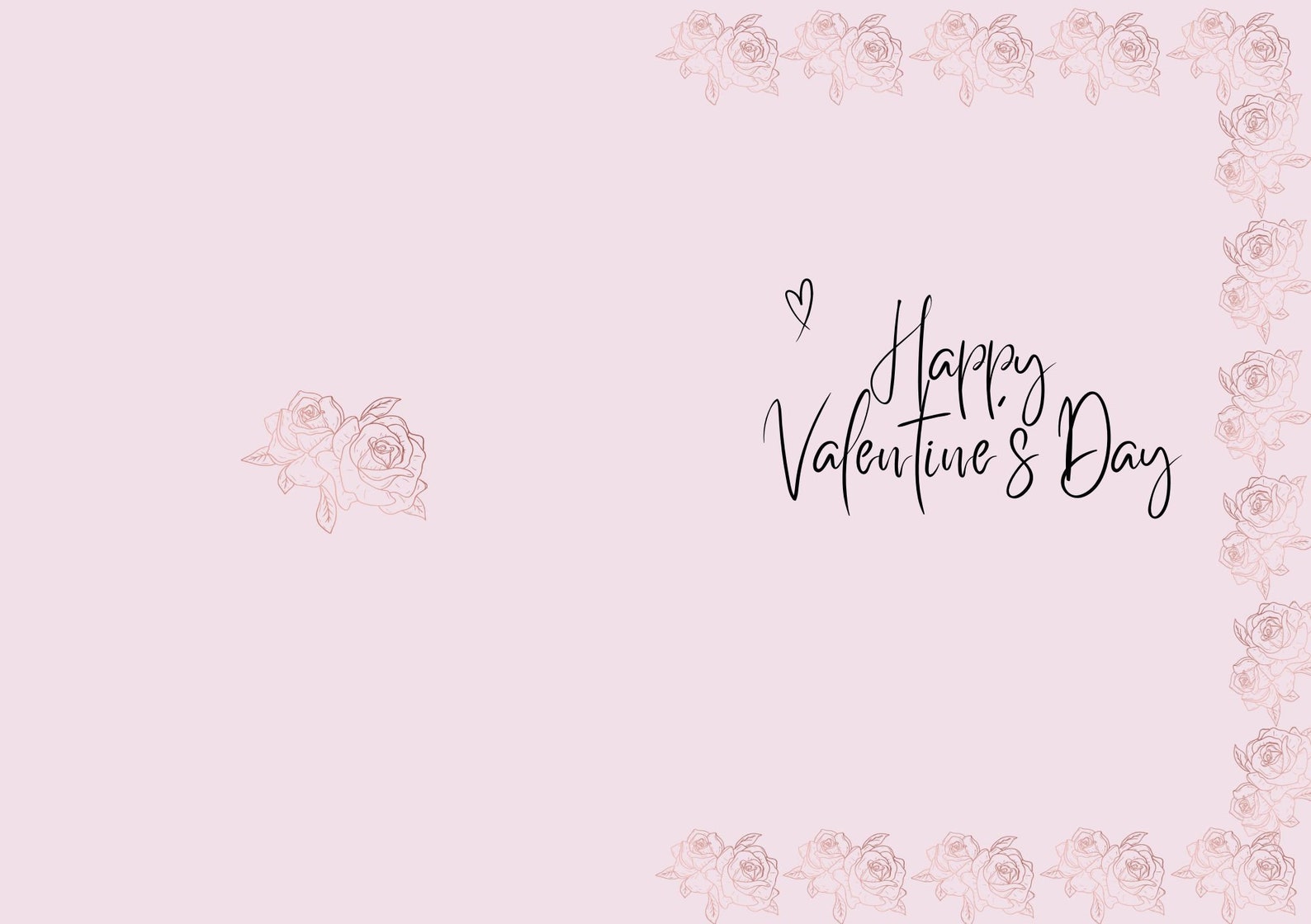 Valentine's Day Printable Card / Instant Download PDF / Printable Card ...